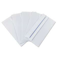 Image of WHITE PAPER ENVELOPES DL (110X220MM) ANY QTY PLAIN SELF SEALING OFFICE