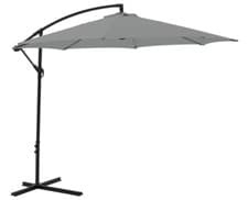 Image of Home 3m Overhanging Garden Parasol - Grey | Outdoor Patio Shade Sun Umbrella