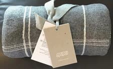 Image of Mamas & Papas Grey Check Knitted Blanket 70cm X 90cm