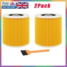 Image of 2x Replacement Filter For Karcher Wet and Dry WD2 WD3.500 WD3 WD2 Plus Vacuum UK