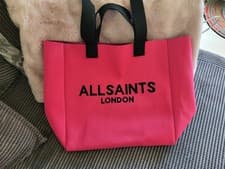 Image of Allsaints Large Pink Tote Bag
