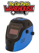Image of Sealey Auto Darkening Blue Welding Helmet With Shade Control 9-13 - PWH2