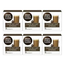 Image of Dolce Gusto Cafe AU Lait Intenso Coffee Pods, 6 x 16 Pack | 96 CAPSULES