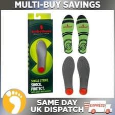 Image of Sorbothane Single Strike Insoles Thin Gel Shock Absorbing Running Shoe Inserts