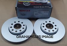 Image of BRAKE DISCS X2 FRONT VENTED 288mm FITS SKODA VW MINTEX COATED MDC2338C