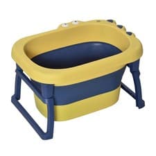 Image of 2-in-1 Baby Bath Tub and Bucket, Foldable, Non-Slip, for 0-6 yrs
