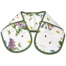 Image of Botanic Garden Double Oven Gloves 100% Cotton Exterior from Pimpernel One Size
