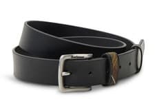 Image of BARBOUR ESK LEATHER BELT BLACK- Size L 39 - 44 RRP £ 34.95