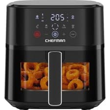 Image of Chefman Air Fryer – 5.7L Compact Airfryer for Quick, Easy Window, Black 