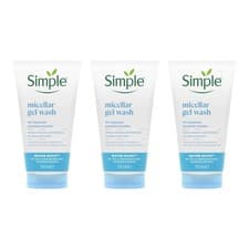 Image of Simple Water Boost Micellar Gel Facial Wash 150 ML - Pack of 3