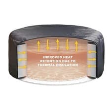 Image of Cleverspa Universal Hot Tub Thermal Cover (2-4 Person Tubs) Small Round 180cm