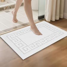 Image of Non Slip Bath Mat Super Absorbent Bathroom Rug Small Large Bathroom Runner Mat