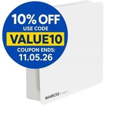 Image of Manrose 100mm Silent Concealed Extractor Bathroom Fan Adjustable Timer CSF100T