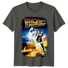 Image of Back to the Future (1985) Movie Poster Inspired T-Shirt Retro Classic Tee Unisex