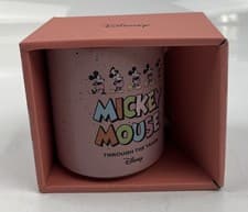 Image of NEW DISNEY 100 MICKEY MOUSE ‘THROUGH THE YEARS’ BOXED STONEWARE MUG CUP