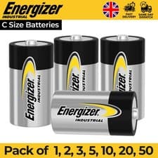 Image of Energizer Industrial C Batteries LR14 1.5V Alkaline Long Lasting Power 2035 EXPR