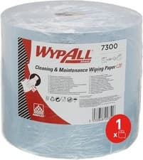 Image of WypAll® L20 Wiping Paper 7300, Blue 2-Ply Jumbo Roll for Cleaning & Maintenanc
