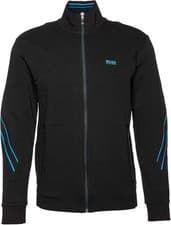 Image of New Hugo Boss mens black athleisure full zip up tracksuit jacket top Large £169