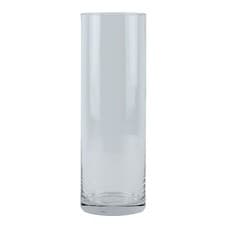 Image of Clear Cylinder Glass Vases Cylinder Bud Vases Flower Wedding Centrepiece