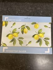 Image of Work Top Saver Chopping Board Glass Surface Protector Kitchen Worktop Saver