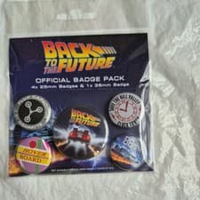 Image of Back To The Future Delorean Badge Pack