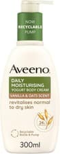 Image of Aveeno Daily Moisturising Yogurt Body Cream, Vanilla & Oat Scent - 300ml Pump