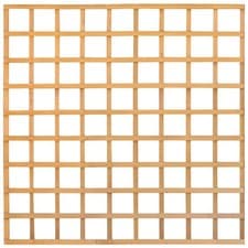Image of 6ft x 6ft Square Lattice Trellis Panel - Heavy Duty Dip Treated Timber Garden uk