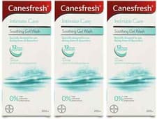 Image of Canesten Canesfresh Intimate Gel Wash 200ml | Feminine Hygiene | pH Balanced X 3