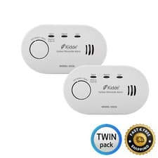 Image of Kidde Carbon Monoxide Alarm K5CO 5CO, 10 Year Life, CO Detector, Twin Pack of 2