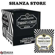 Image of Jakemans Throat & Chest Sugar Free 50g - Pack of 12 - Soothing Menthol Sweets