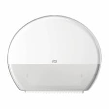 Image of Tork Toilet Roll Dispenser in White Plastic with Dual Lock Position
