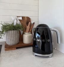 Image of Smeg KLF03BLUK 50's Retro Style Cordless Kettle 1.7L - Black 