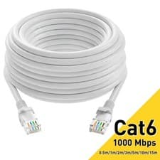 Image of Ethernet Cable Cat6 RJ45 Network Fast Speed Internet Lead0.5m to 50m Wholesale.