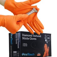 Image of Diamond Textured Nitrile Gloves for – Automotive, Food, Maintenance & Janitorial