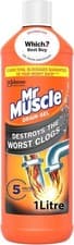 Image of Mr Muscle Drain Unblocker, Sink & Drain Cleaner (1L) Fast Acting Heavy Duty