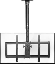 Image of Ceiling TV Mount for 37-75 Inch TV - Height Adjustable Swivel Tilt Bracket 50kg