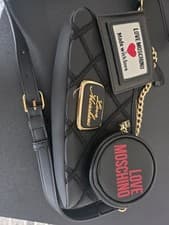 Image of Genuine LOVE MOSCHINO Cross Body Handbag With Purse And Coin Holder