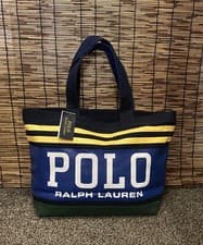 Image of Polo Ralph Lauren Logo Large Sports Shoulder Shopper Tote Bag New RRP £240.00