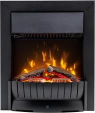 Image of Clement Optiflame Inset or Freestanding Electric Fire, Black LED Flame Effect Fi