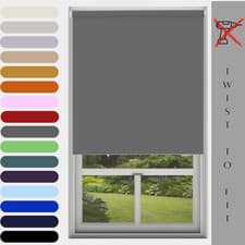 Image of MTM Custom Made No Drill Blackout Roller Blinds