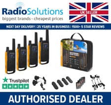 Image of Motorola Walkie Talkie T82 EXTREME Quad Pack Two Way Radio Licence Free PMR446