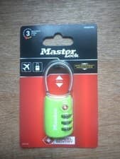 Image of MASTER LOCK 4688EURD COMBINATION PADLOCK TSA TRAVEL SENTRY APPROVED PICK COLOUR