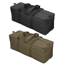 Image of Army Military Combat Style Canvas Tool Bag Camping Storage Work Sack Black Olive