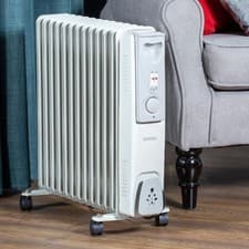 Image of 13 Fin Oil Filled Radiator/Adjustable Thermostat/Automatic Overheat Protection