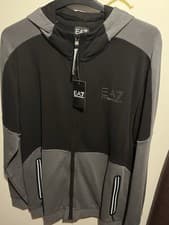 Image of Mens EA7 Emporio Armani Zipped Hoodie Size 2XL