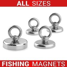 Image of Neodymium Fishing Recovery Magnets Very Strong Pull Force 20kg up to 1400kg