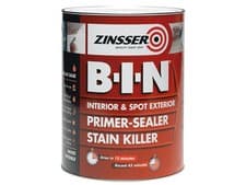 Image of Zinsser B.I.N Primer, Sealer & Stain Killer Paint White 5 litre