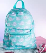 Image of Alma Narwhal Backpack By Sass & Belle. Sky Blue Whale Unicorn Kids School Bag