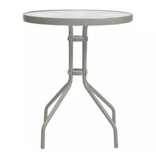 Image of 2 Seater Rattan Effect Bistro Table Garden Patio Outdoor Table Only