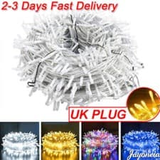 Image of Mains Plug In Fairy String Lights 10-100M LED Xmas Party Garden Wedding Outdoor